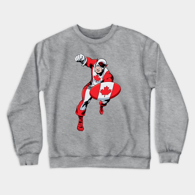 Captain Canada Crewneck Sweatshirt by ThirteenthFloor